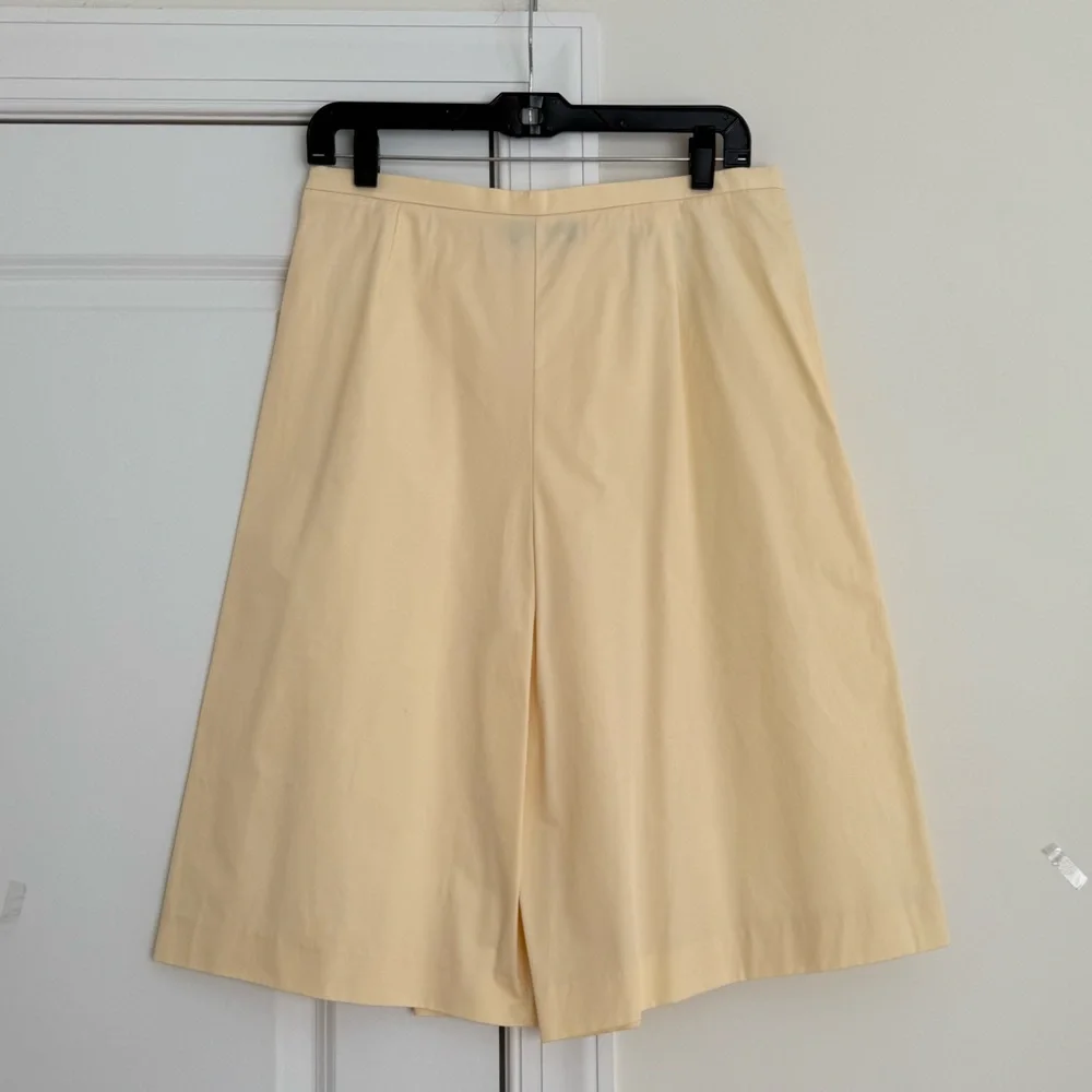 Zara Butter Yellow A-Line Skort
